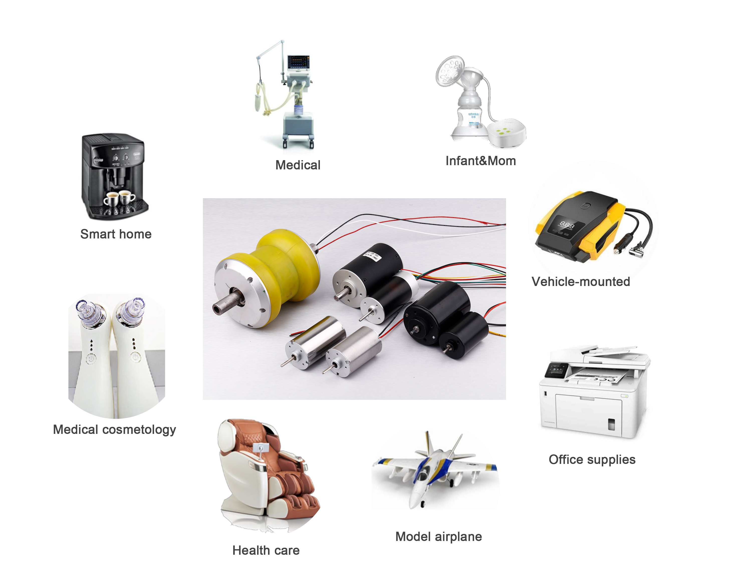 brushed dc motor application 
