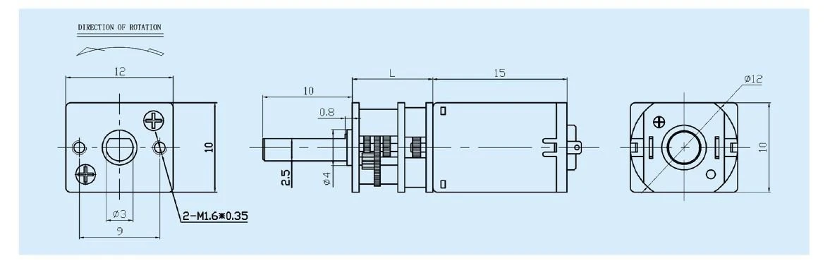 GN20 motor outline